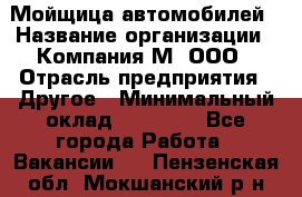 Мойщица автомобилей › Название организации ­ Компания М, ООО › Отрасль предприятия ­ Другое › Минимальный оклад ­ 14 000 - Все города Работа » Вакансии   . Пензенская обл.,Мокшанский р-н